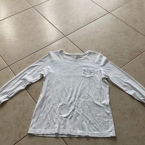 VINEYARD VINES WHITE LONG SLEEVE SHIRT